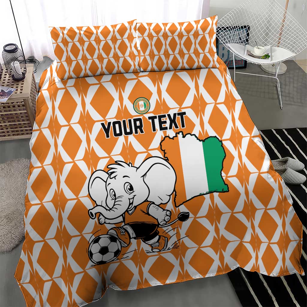 Custom Ivory Coast Football Bedding Set Go Champions LT15