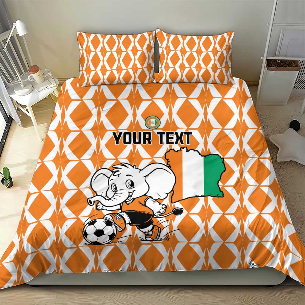Custom Ivory Coast Football Bedding Set Go Champions LT15