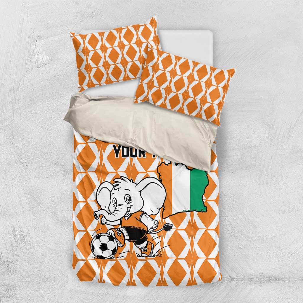 Custom Ivory Coast Football Bedding Set Go Champions LT15