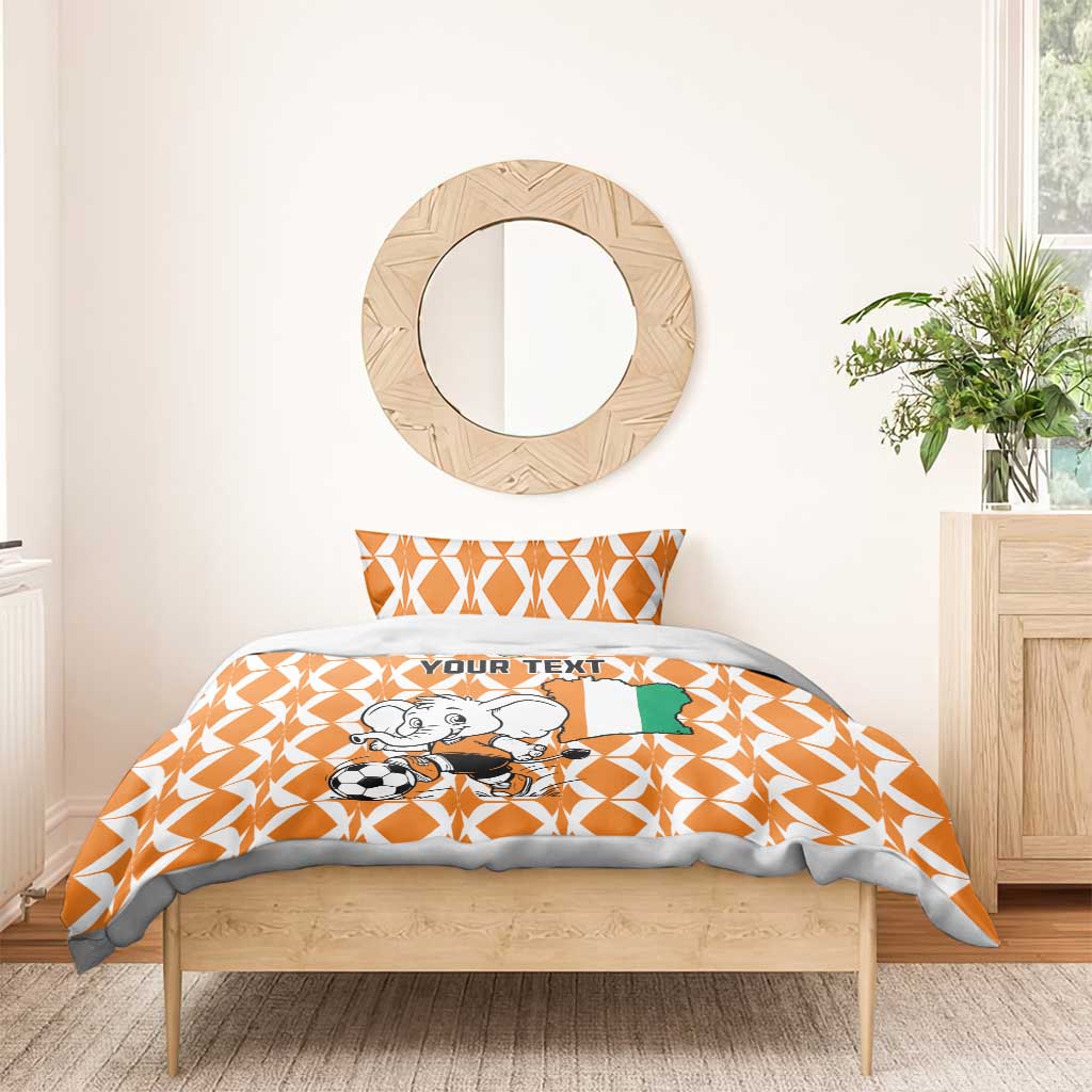 Custom Ivory Coast Football Bedding Set Go Champions LT15