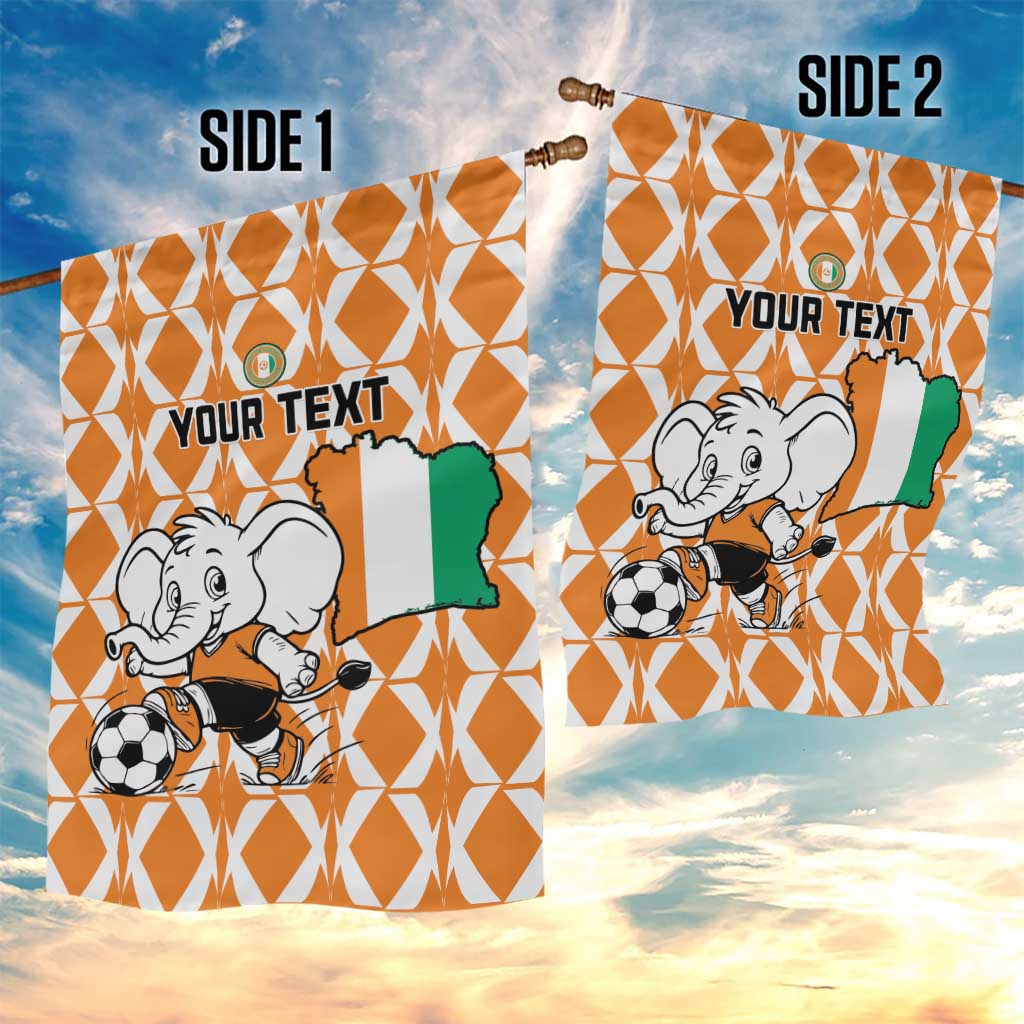 Custom Ivory Coast Football Garden Flag Go Champions LT15