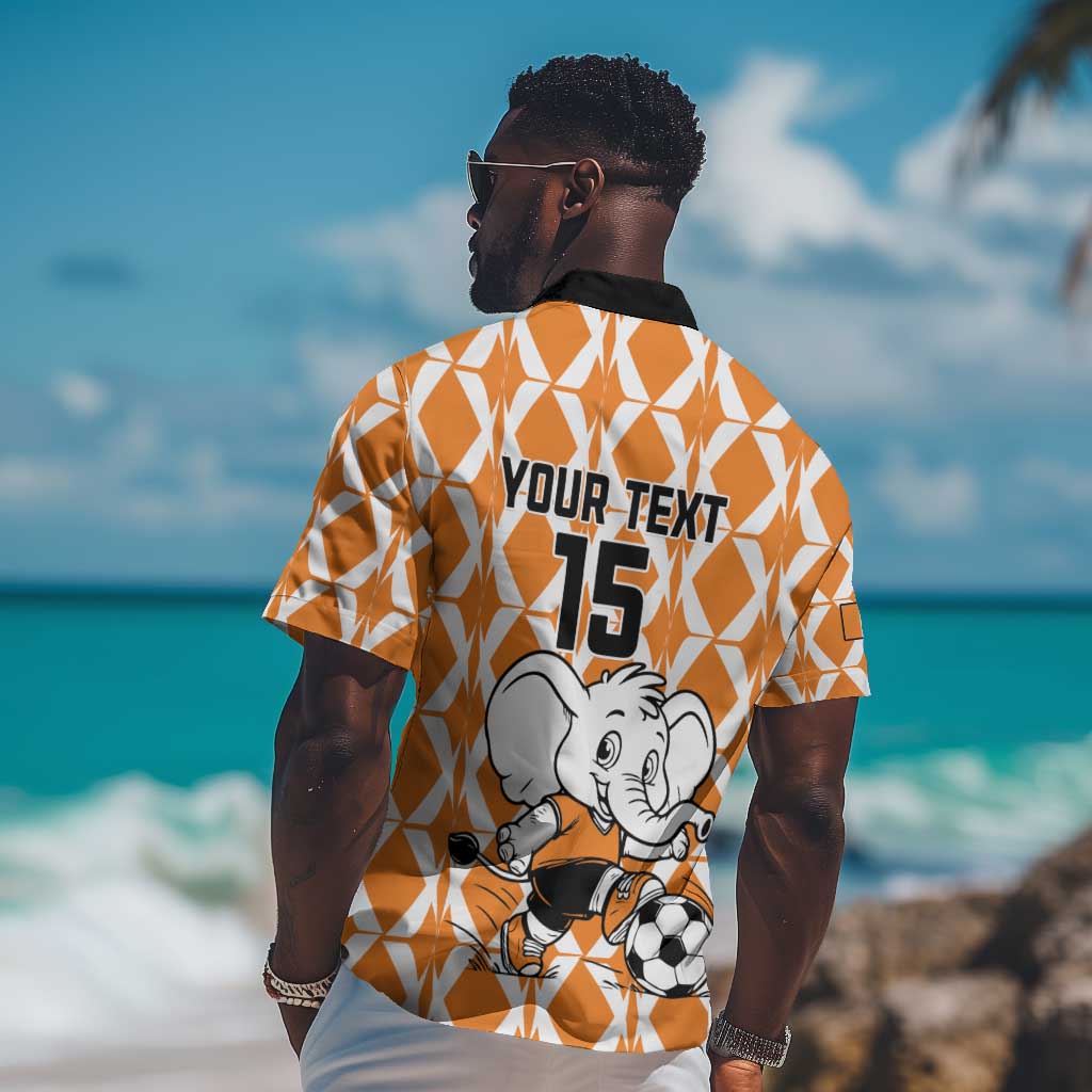 Custom Ivory Coast Football Hawaiian Shirt Go Champions LT15