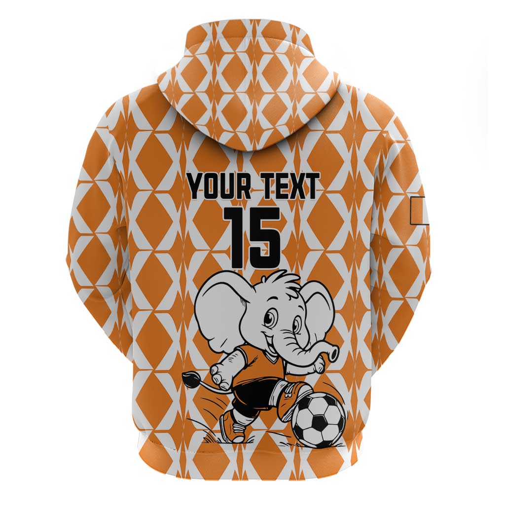 Custom Ivory Coast Football Hoodie Go Champions LT15