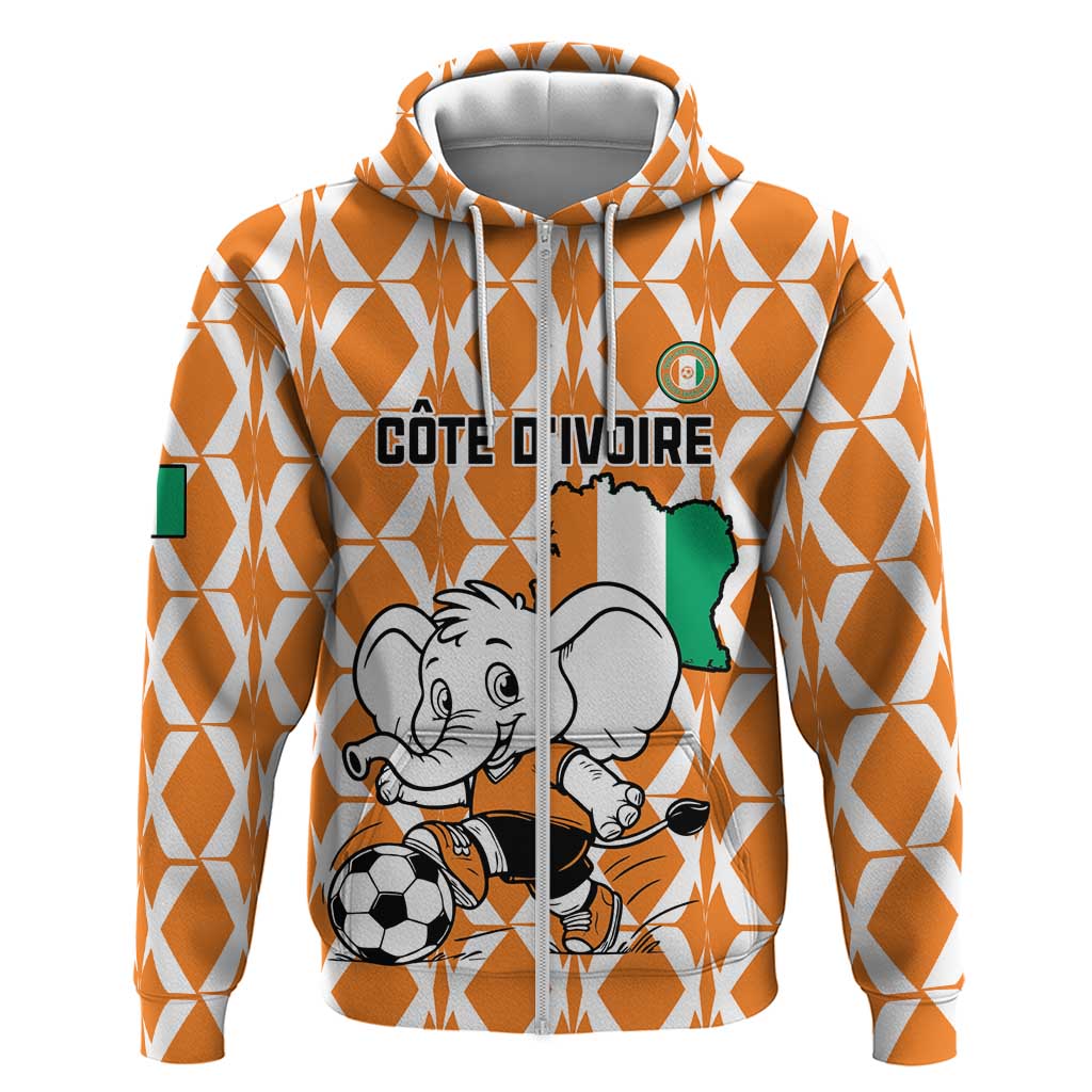 Custom Ivory Coast Football Hoodie Go Champions LT15