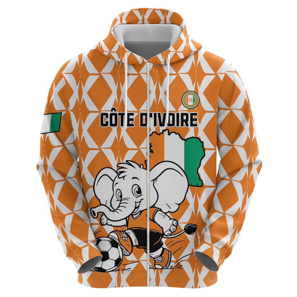 Custom Ivory Coast Football Hoodie Go Champions LT15