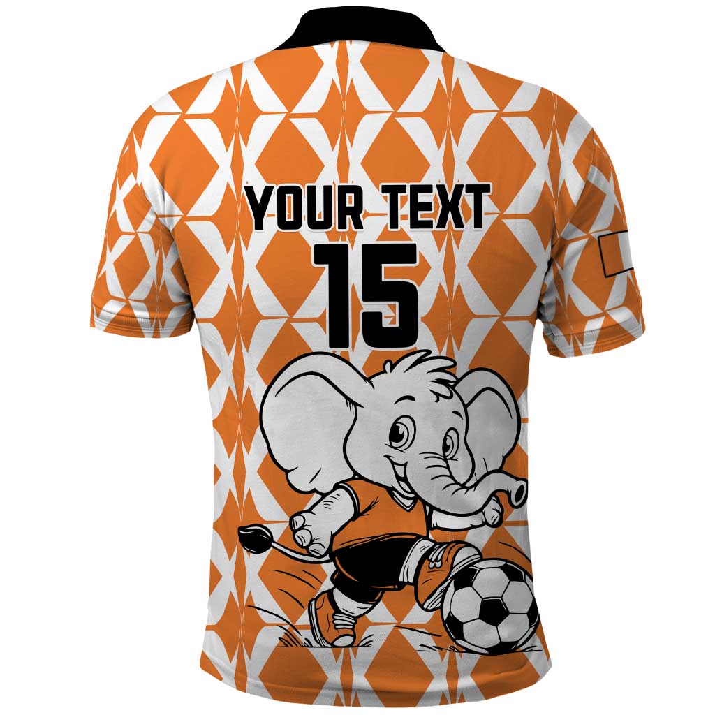 Custom Ivory Coast Football Polo Shirt Go Champions LT15