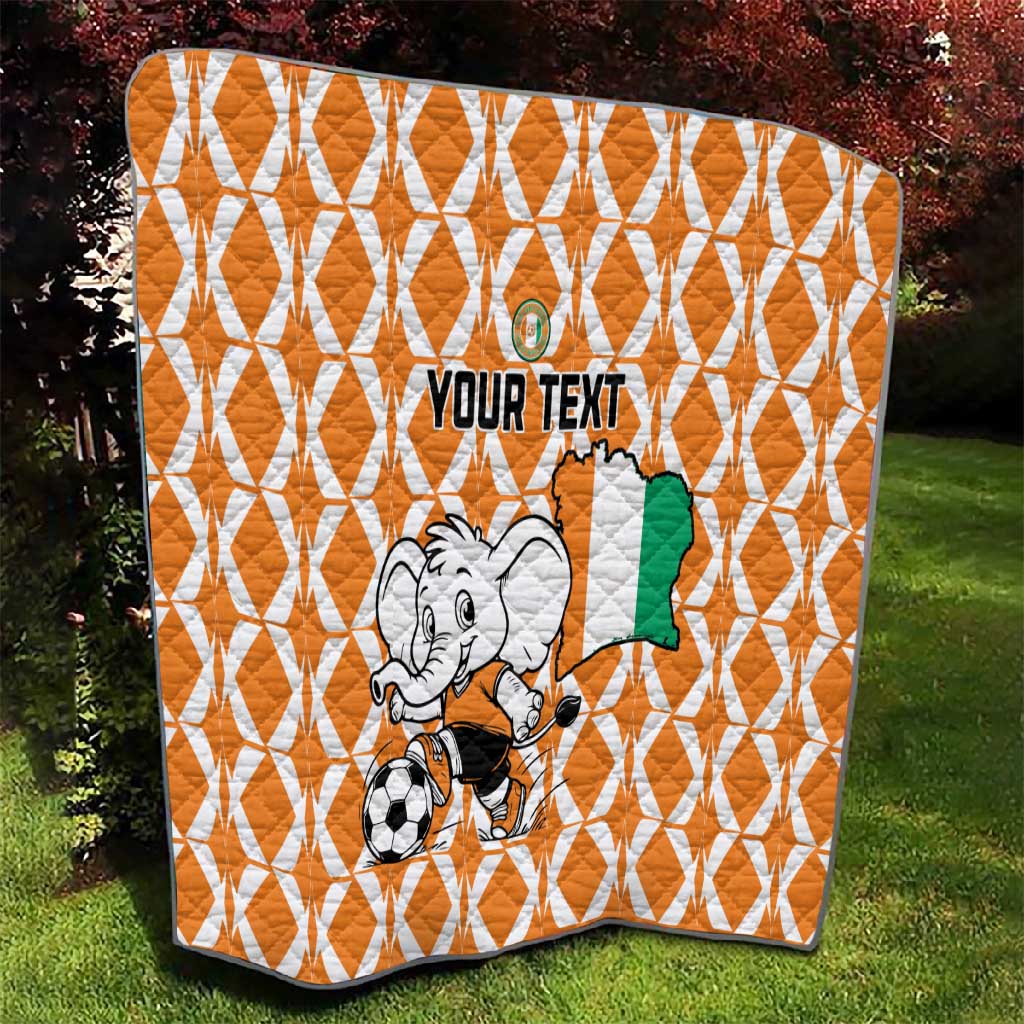 Custom Ivory Coast Football Quilt Go Champions LT15