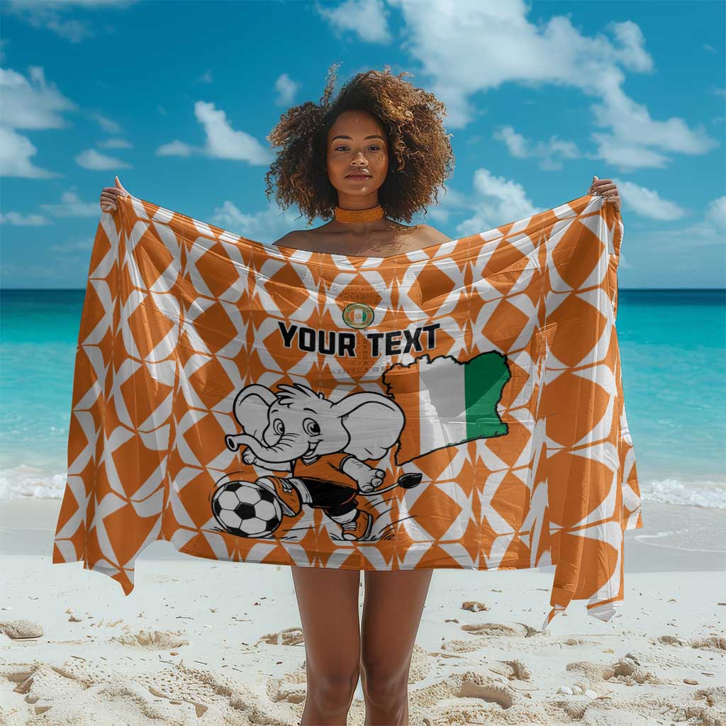 Custom Ivory Coast Football Sarong Go Champions LT15