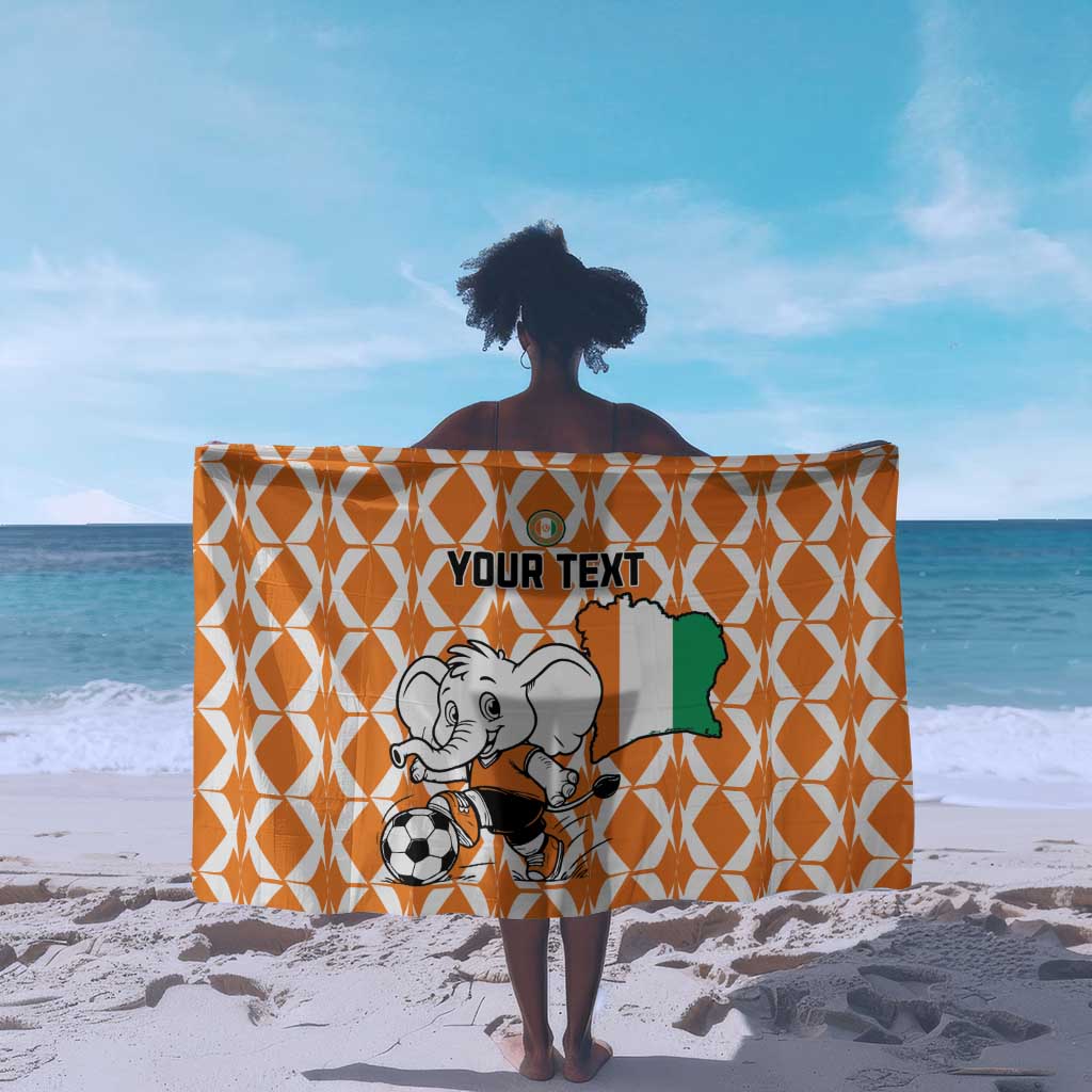 Custom Ivory Coast Football Sarong Go Champions LT15