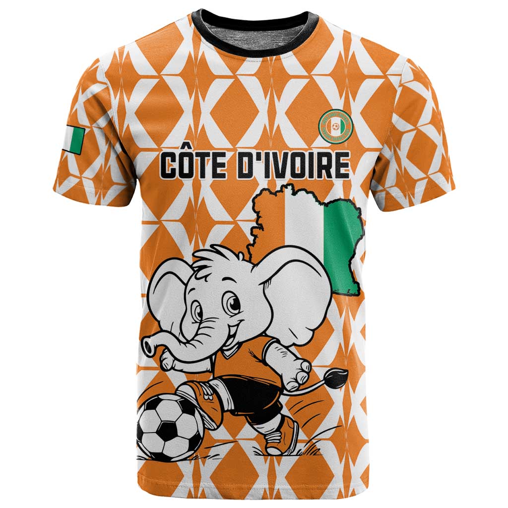 Custom Ivory Coast Football T shirt Go Champions LT15