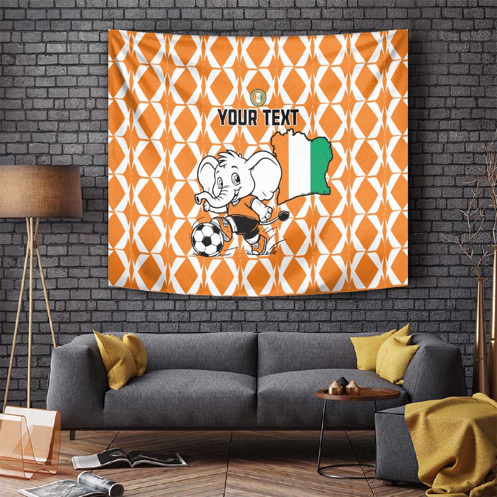 Custom Ivory Coast Football Tapestry Go Champions LT15
