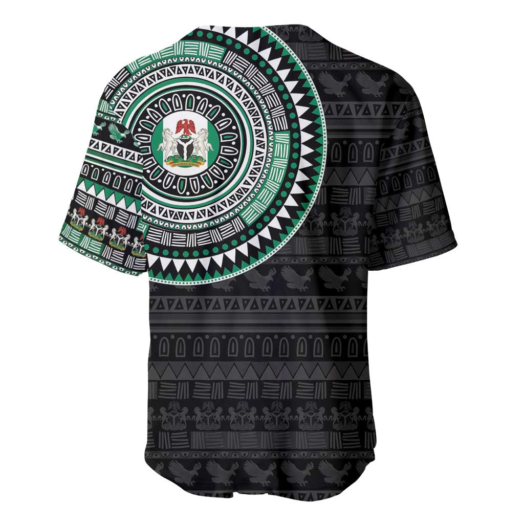 Nigeria African Tribal Pattern Baseball Jersey Chest Arm Tattoo LT15