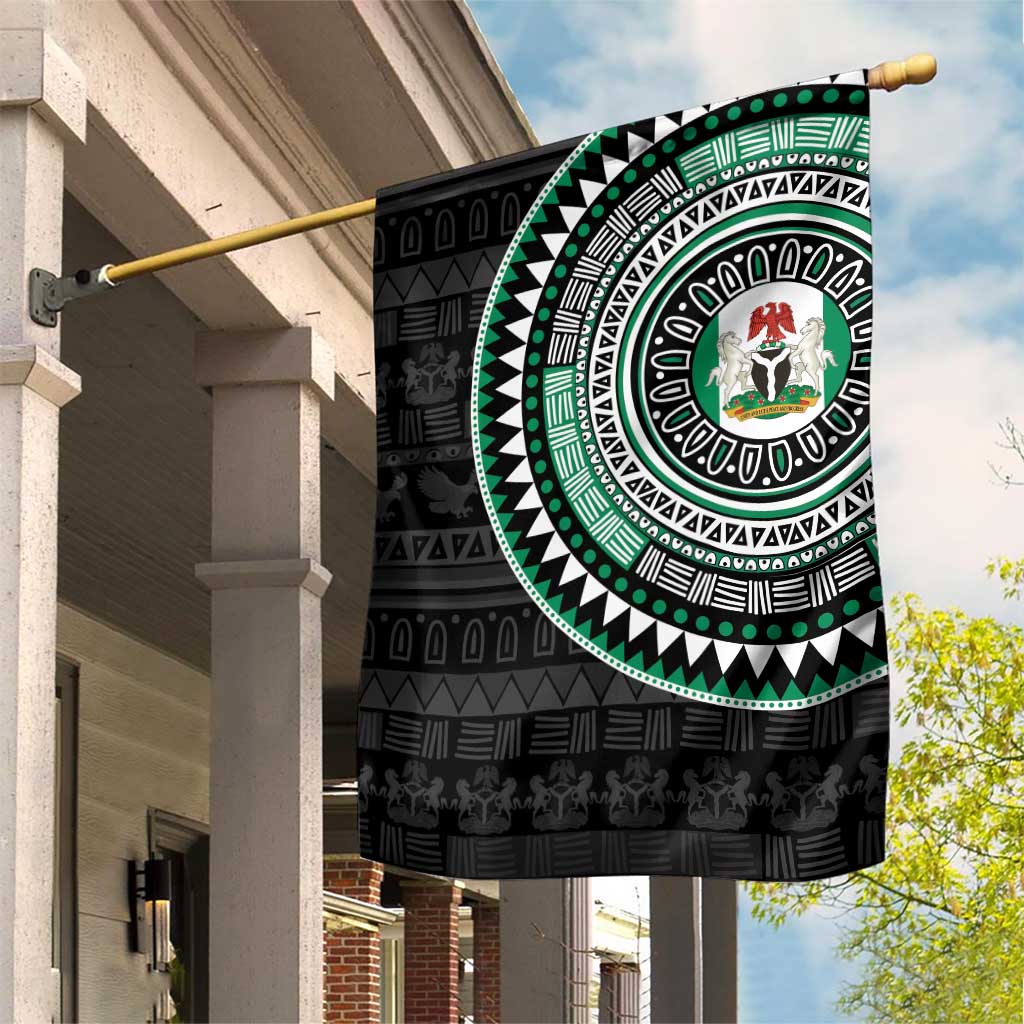 Nigeria African Tribal Pattern Garden Flag Chest Arm Tattoo LT15