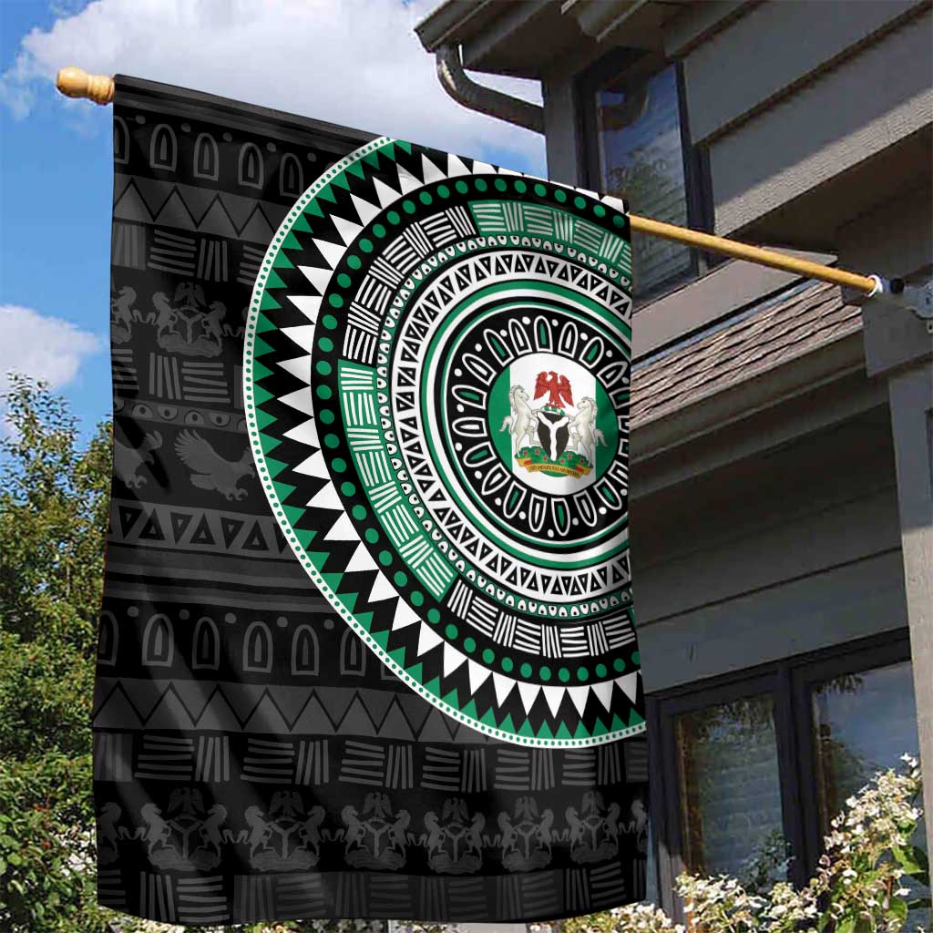 Nigeria African Tribal Pattern Garden Flag Chest Arm Tattoo LT15