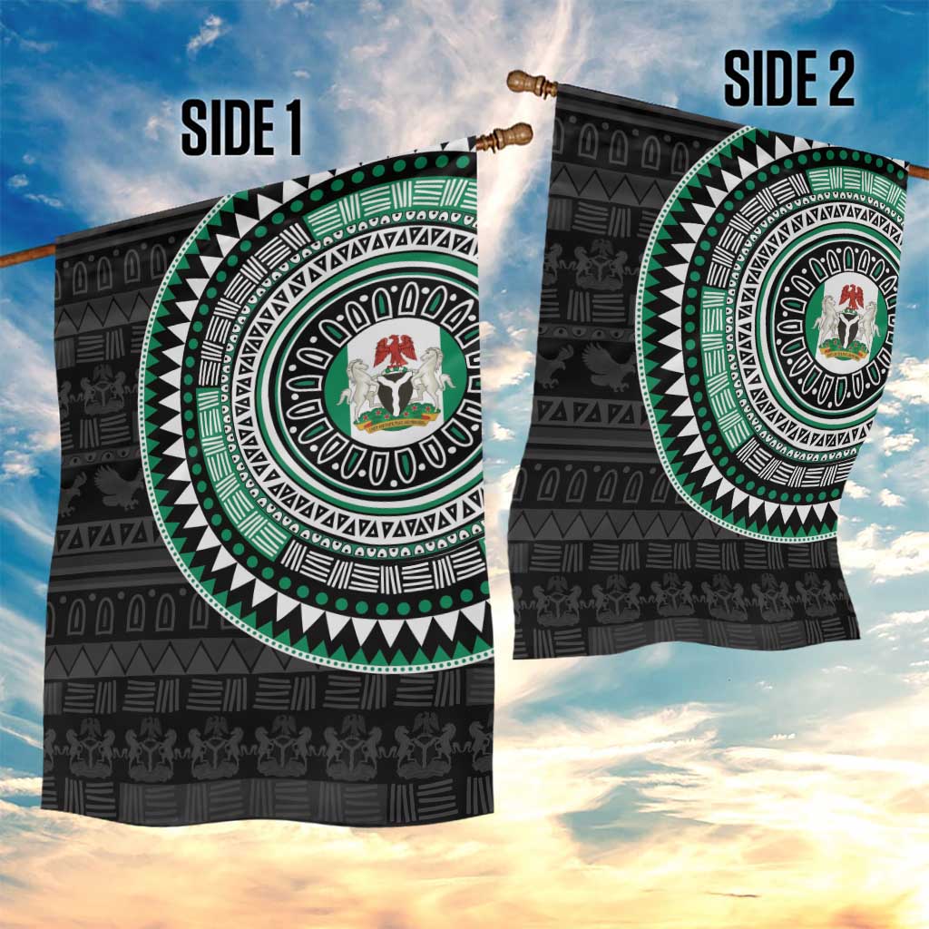 Nigeria African Tribal Pattern Garden Flag Chest Arm Tattoo LT15