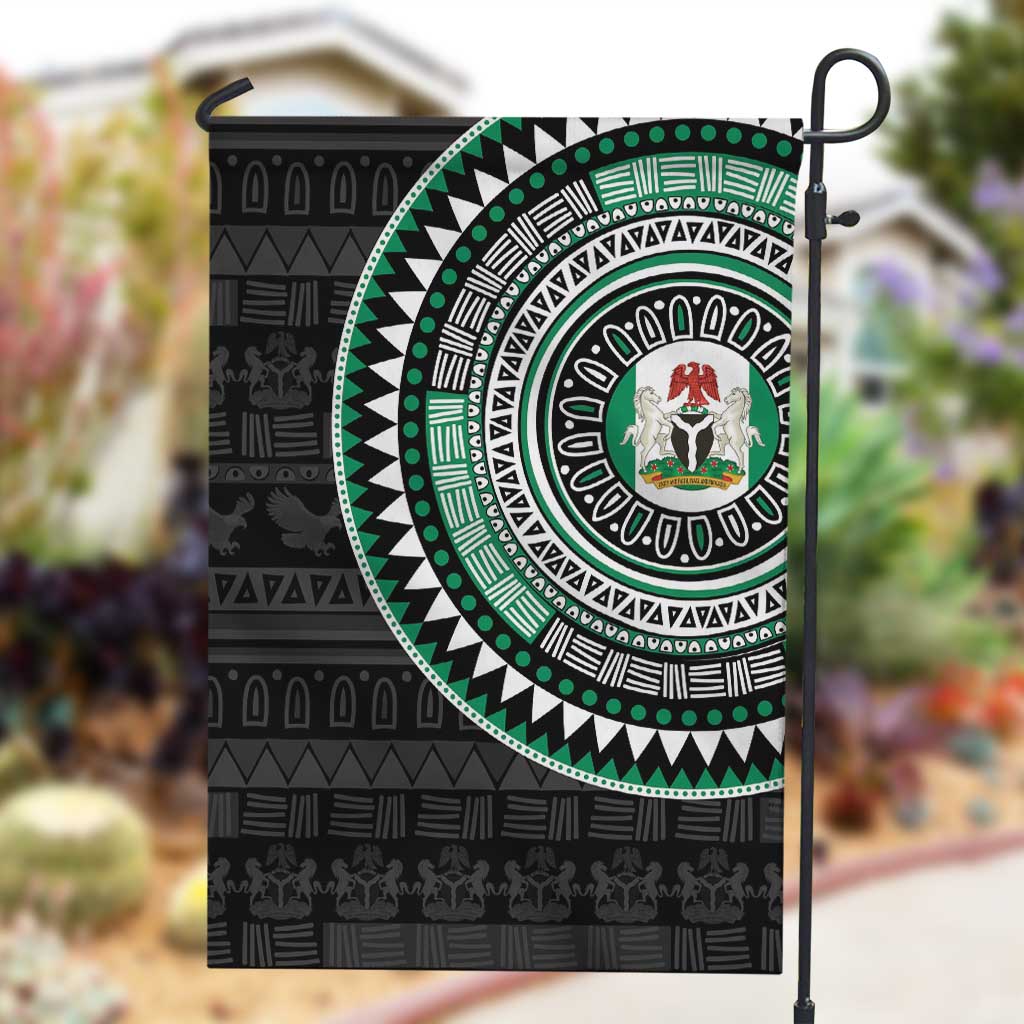 Nigeria African Tribal Pattern Garden Flag Chest Arm Tattoo LT15