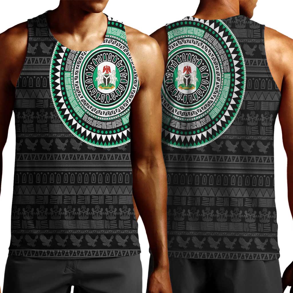Nigeria African Tribal Pattern Men Tank Top Chest Arm Tattoo LT15