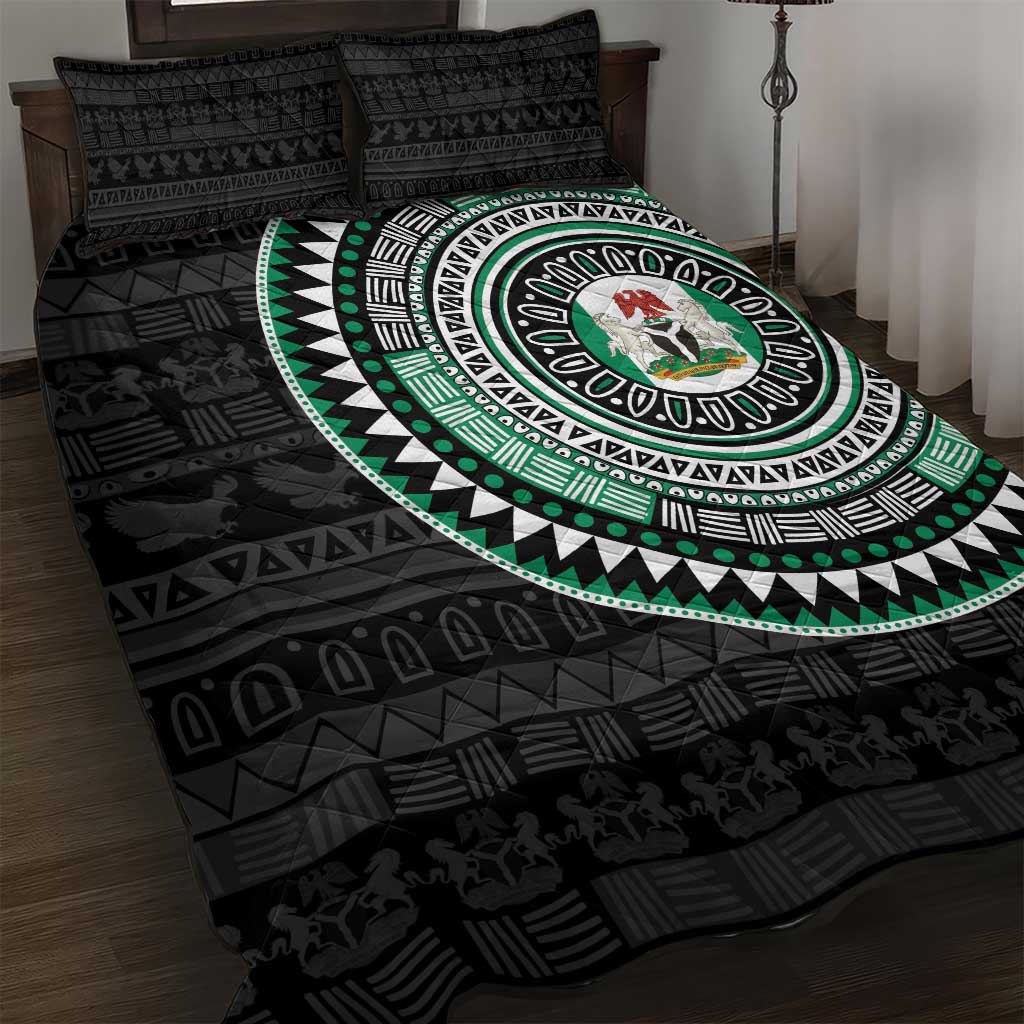 Nigeria African Tribal Pattern Quilt Bed Set Chest Arm Tattoo LT15