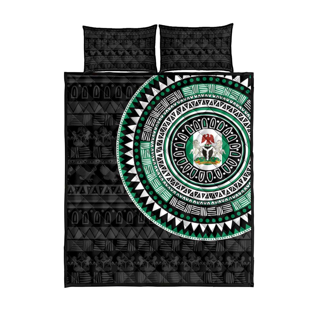 Nigeria African Tribal Pattern Quilt Bed Set Chest Arm Tattoo LT15