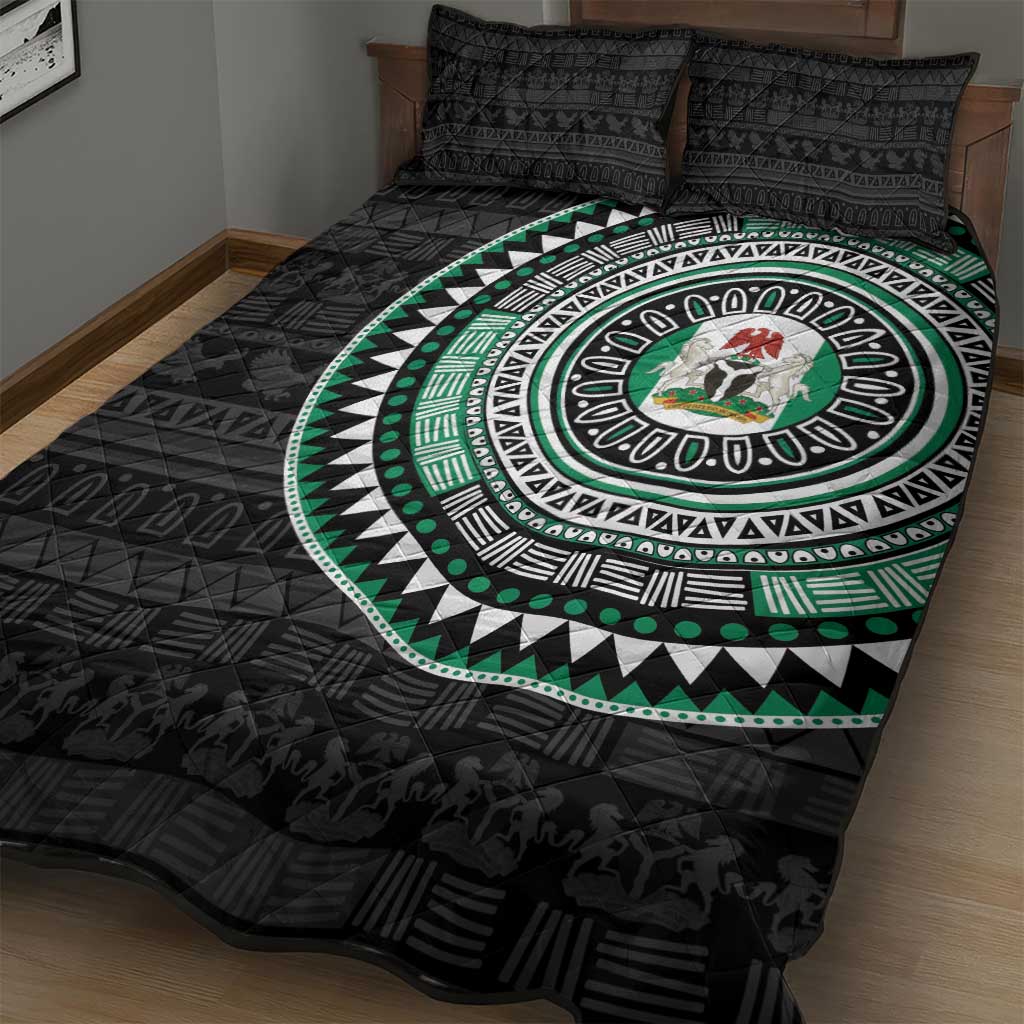 Nigeria African Tribal Pattern Quilt Bed Set Chest Arm Tattoo LT15
