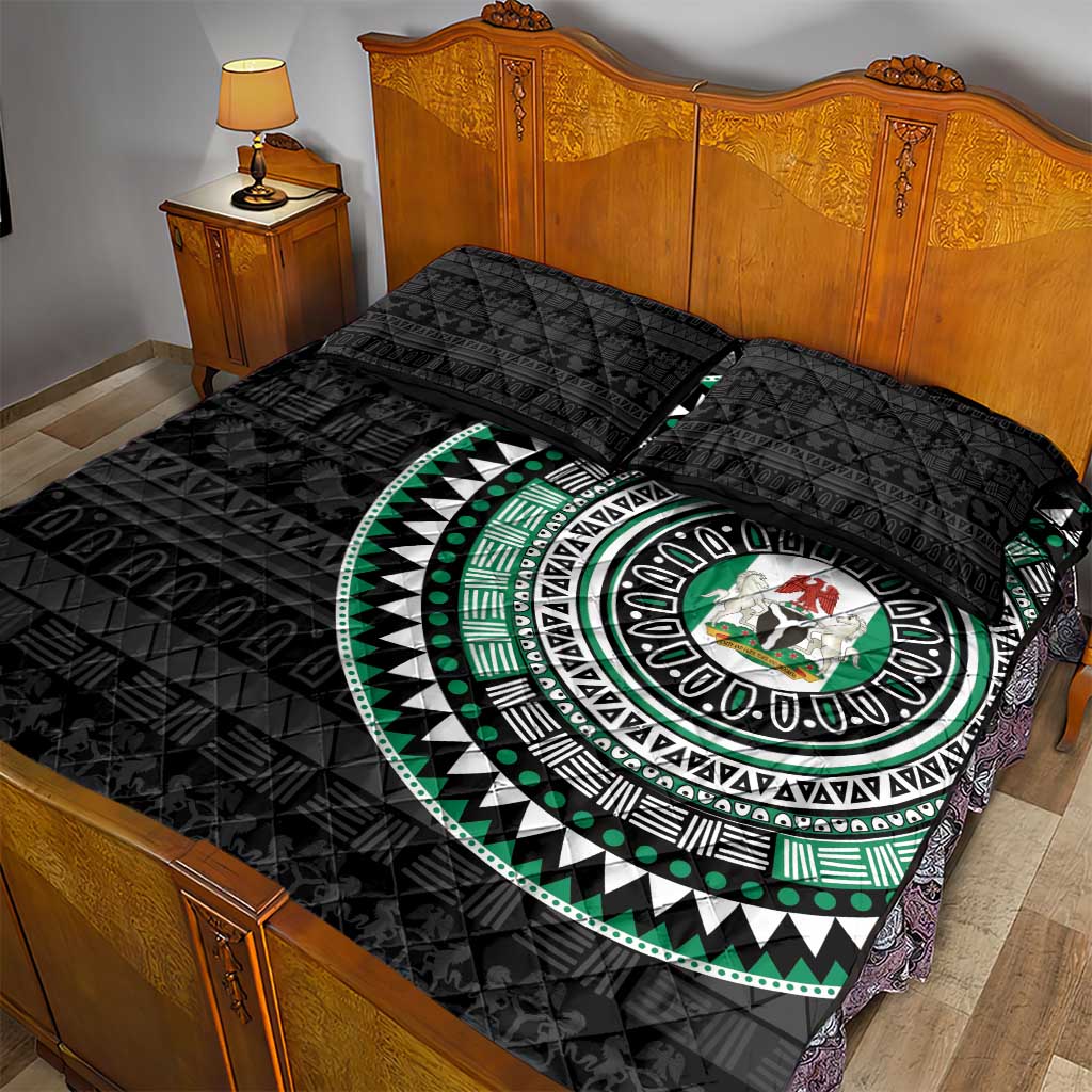 Nigeria African Tribal Pattern Quilt Bed Set Chest Arm Tattoo LT15