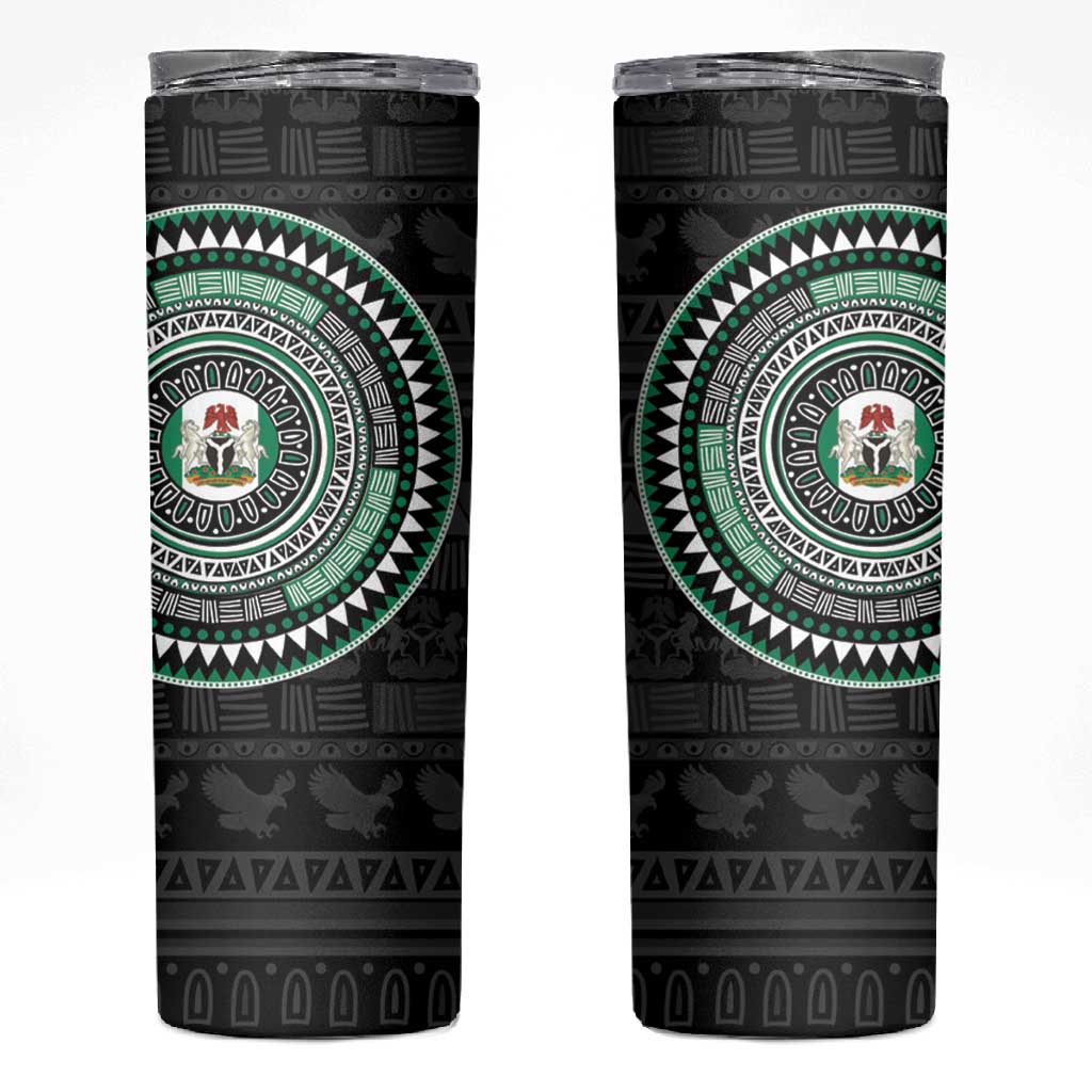 Nigeria African Tribal Pattern Skinny Tumbler Chest Arm Tattoo LT15