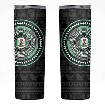 Nigeria African Tribal Pattern Skinny Tumbler Chest Arm Tattoo LT15