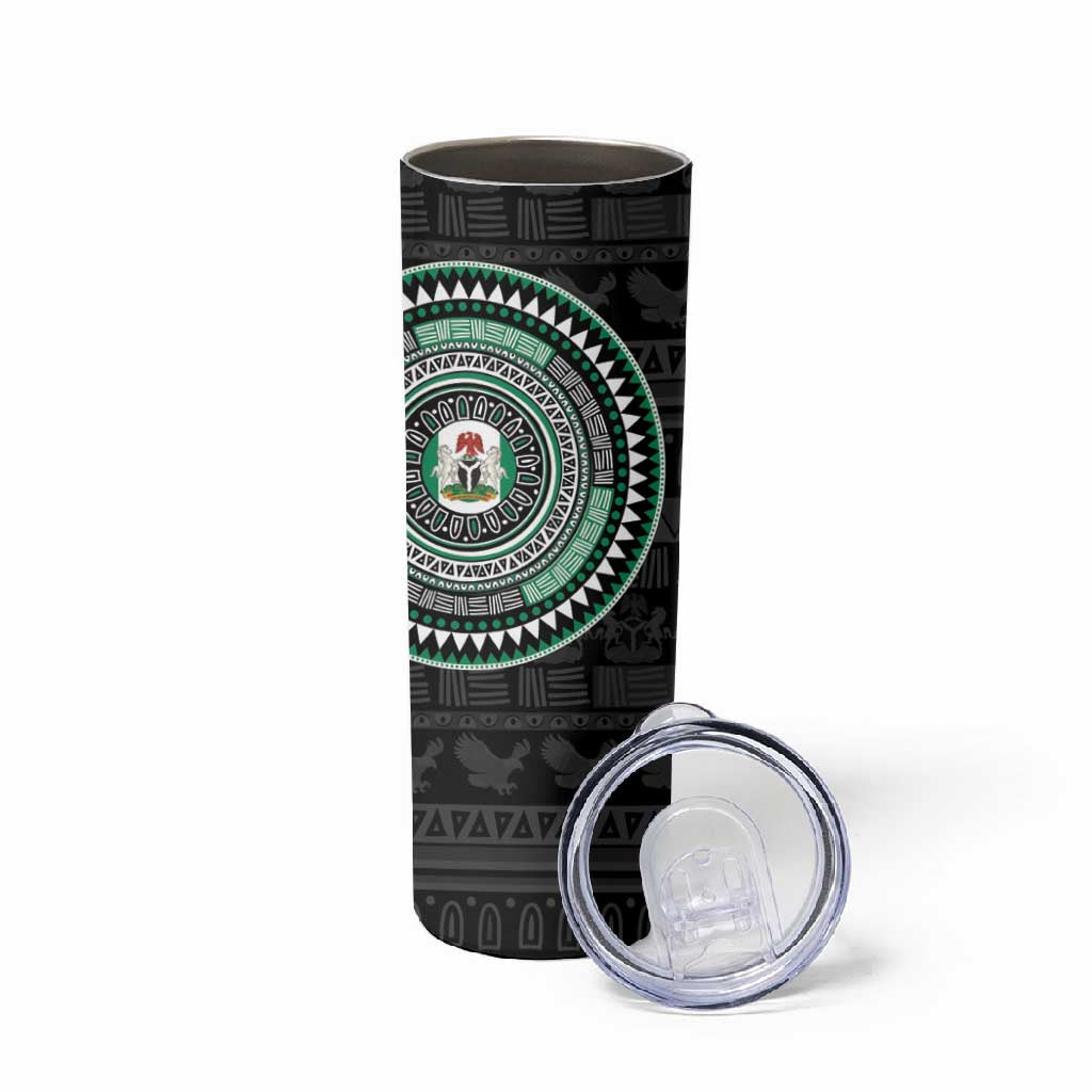 Nigeria African Tribal Pattern Skinny Tumbler Chest Arm Tattoo LT15