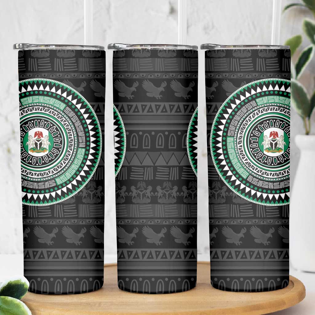 Nigeria African Tribal Pattern Skinny Tumbler Chest Arm Tattoo LT15