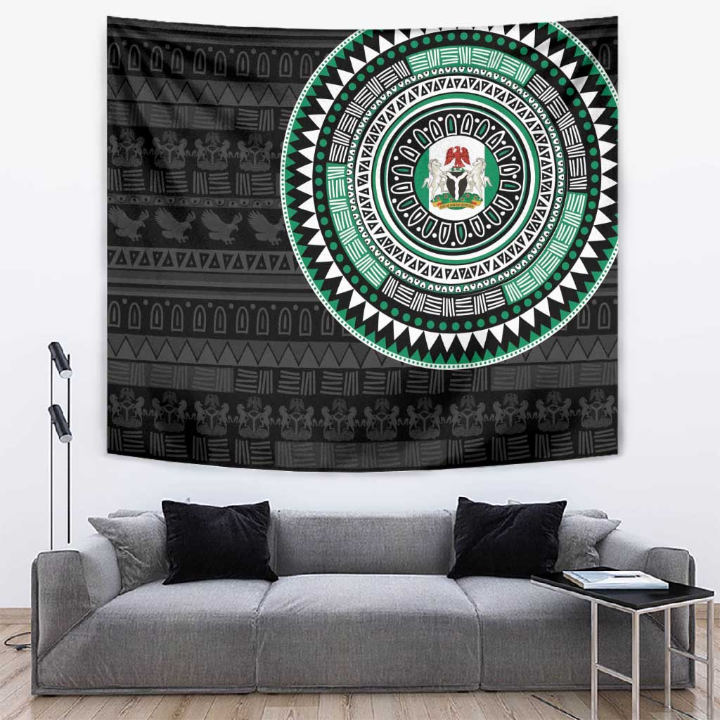 Nigeria African Tribal Pattern Tapestry Chest Arm Tattoo LT15