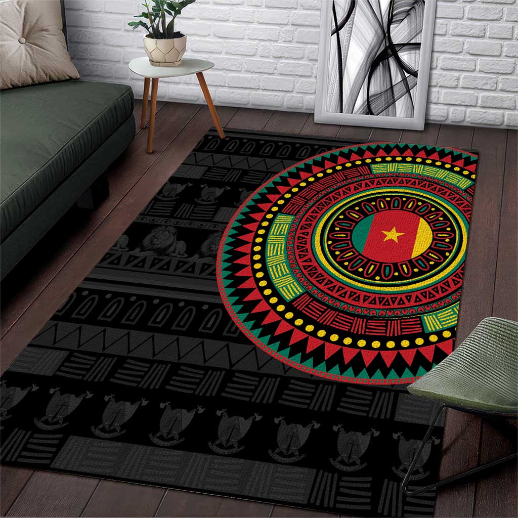 Cameroon African Tribal Pattern Area Rug Chest Arm Tattoo LT15