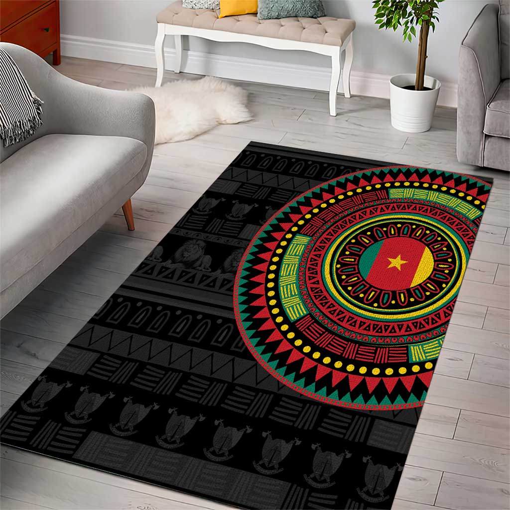 Cameroon African Tribal Pattern Area Rug Chest Arm Tattoo LT15