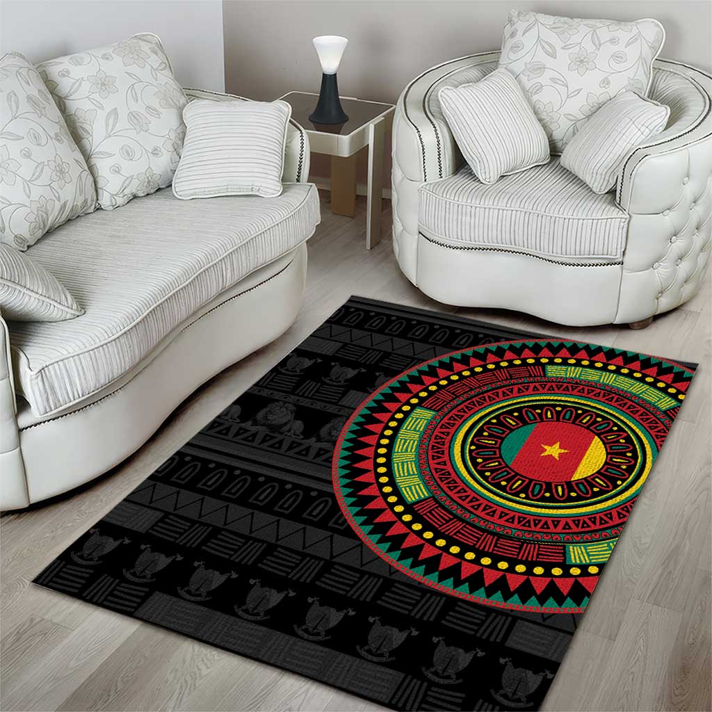 Cameroon African Tribal Pattern Area Rug Chest Arm Tattoo LT15