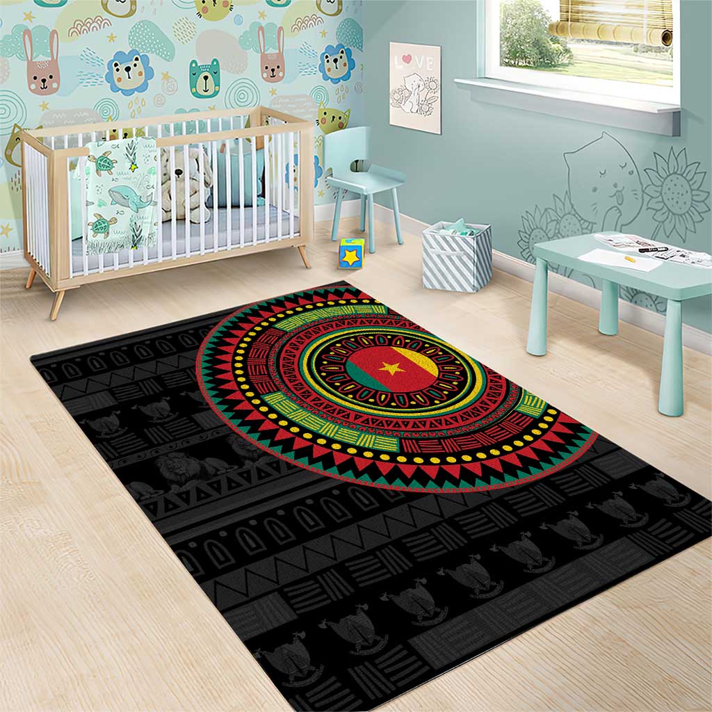 Cameroon African Tribal Pattern Area Rug Chest Arm Tattoo LT15