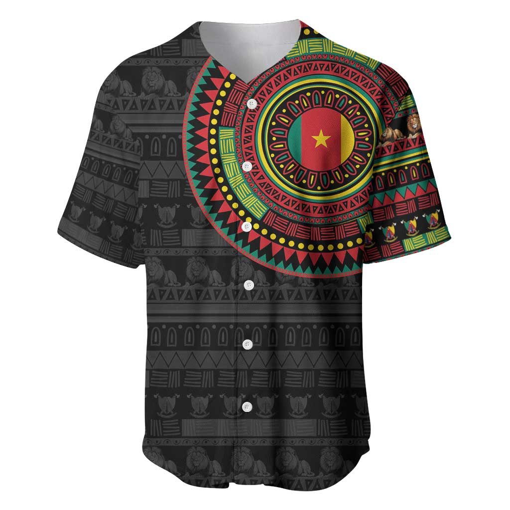Cameroon African Tribal Pattern Baseball Jersey Chest Arm Tattoo LT15
