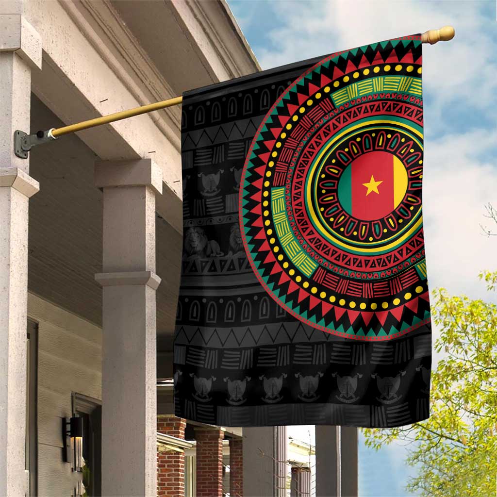 Cameroon African Tribal Pattern Garden Flag Chest Arm Tattoo LT15