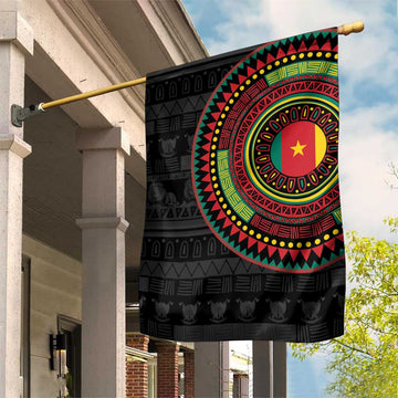 Cameroon African Tribal Pattern Garden Flag Chest Arm Tattoo LT15