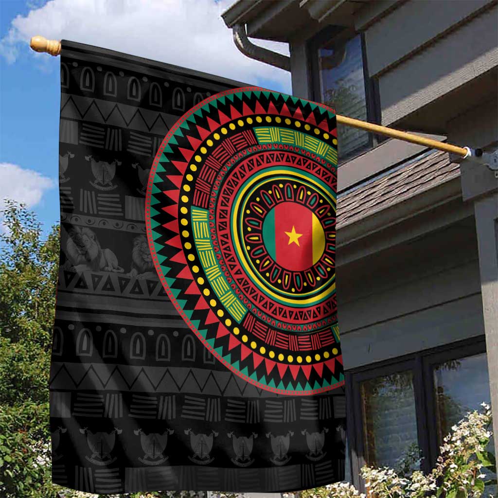 Cameroon African Tribal Pattern Garden Flag Chest Arm Tattoo LT15