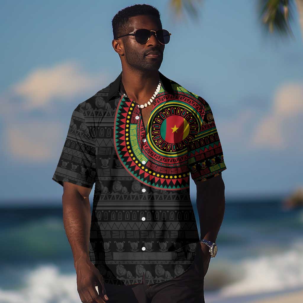 Cameroon African Tribal Pattern Hawaiian Shirt Chest Arm Tattoo LT15