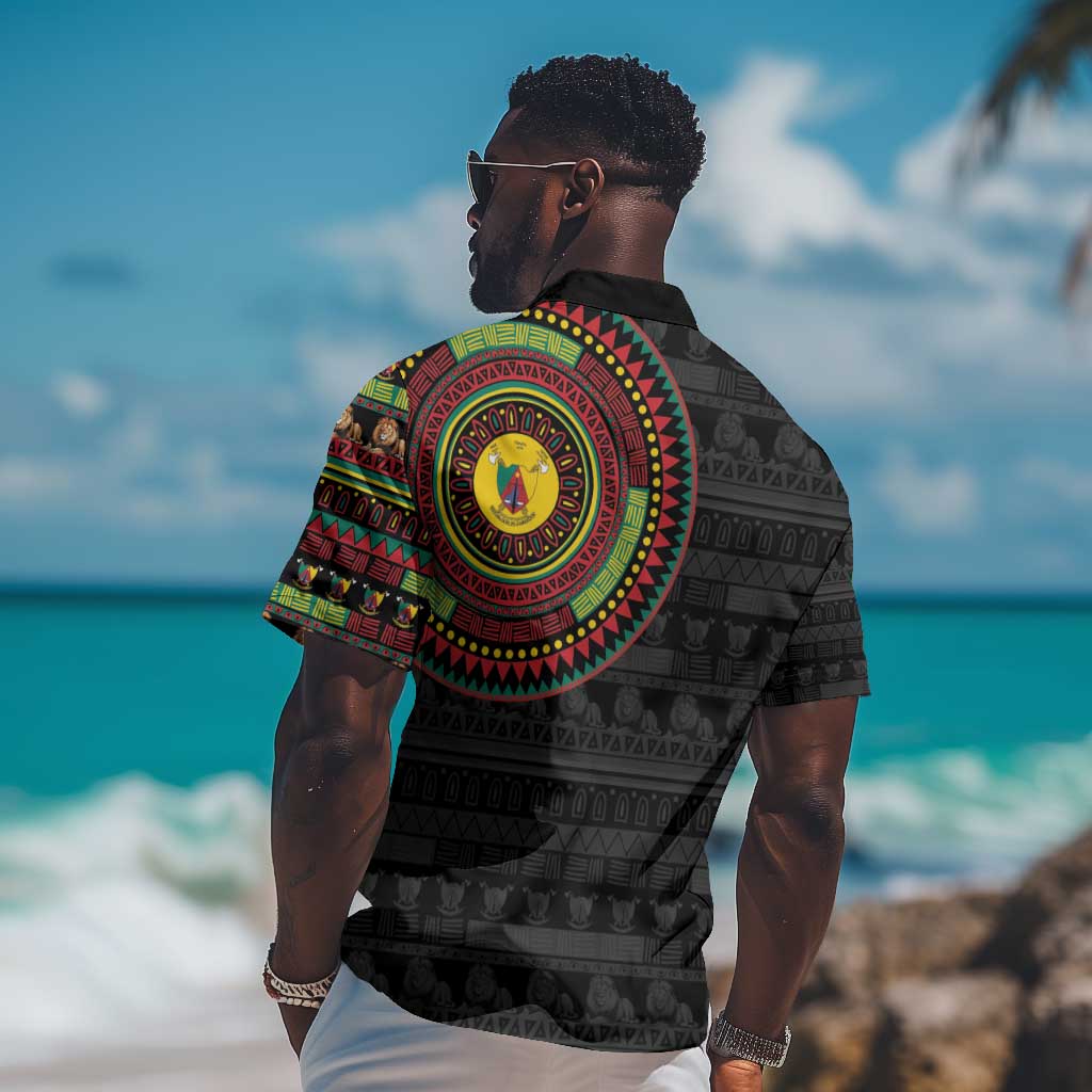 Cameroon African Tribal Pattern Hawaiian Shirt Chest Arm Tattoo LT15