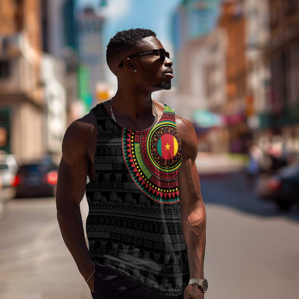 Cameroon African Tribal Pattern Men Tank Top Chest Arm Tattoo LT15