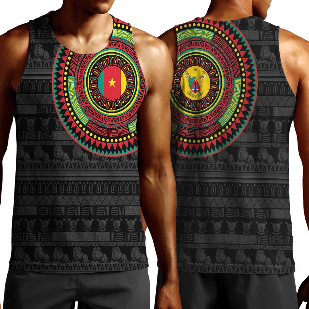 Cameroon African Tribal Pattern Men Tank Top Chest Arm Tattoo LT15