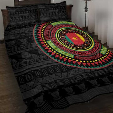 Cameroon African Tribal Pattern Quilt Bed Set Chest Arm Tattoo LT15