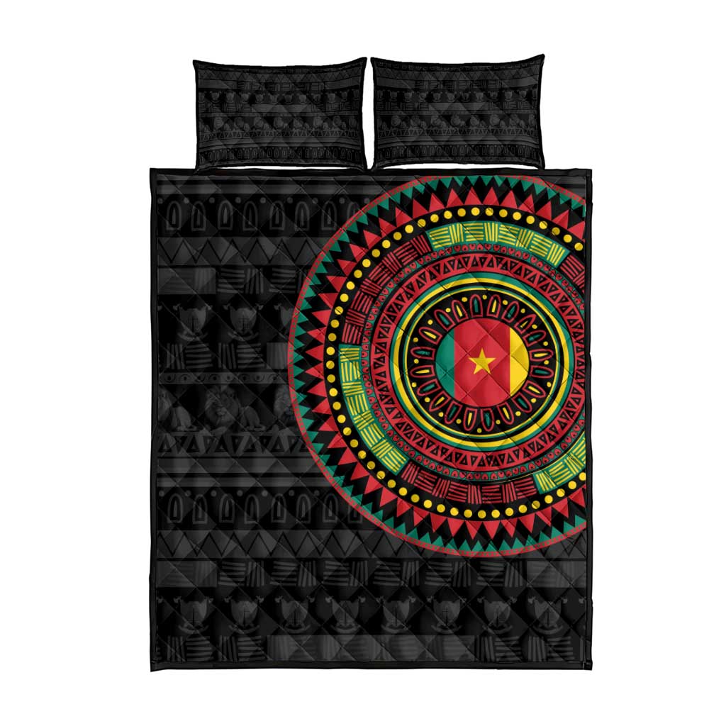 Cameroon African Tribal Pattern Quilt Bed Set Chest Arm Tattoo LT15