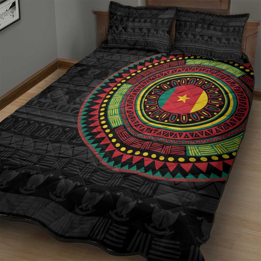 Cameroon African Tribal Pattern Quilt Bed Set Chest Arm Tattoo LT15