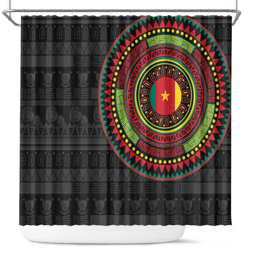 Cameroon Shower Curtain African Tribal Pattern LT15
