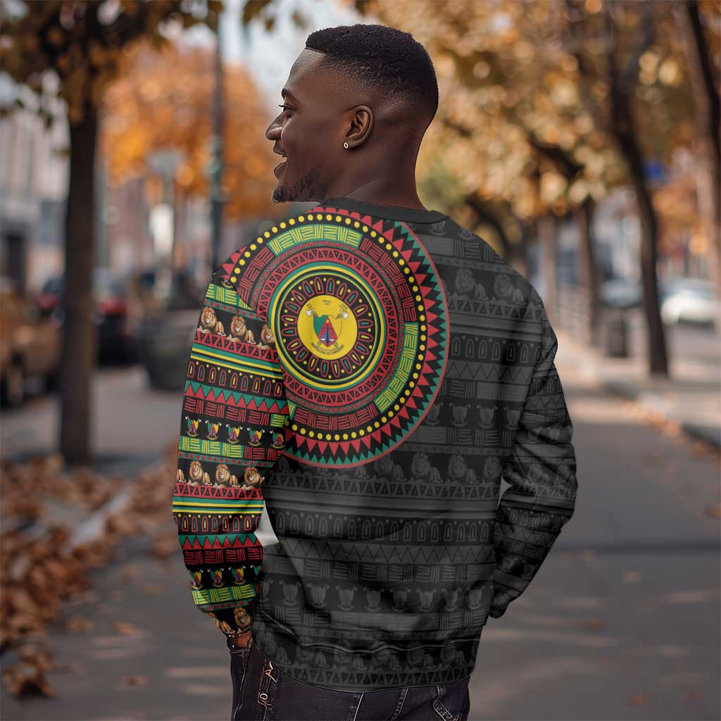 Cameroon African Tribal Pattern Sweatshirt Chest Arm Tattoo LT15