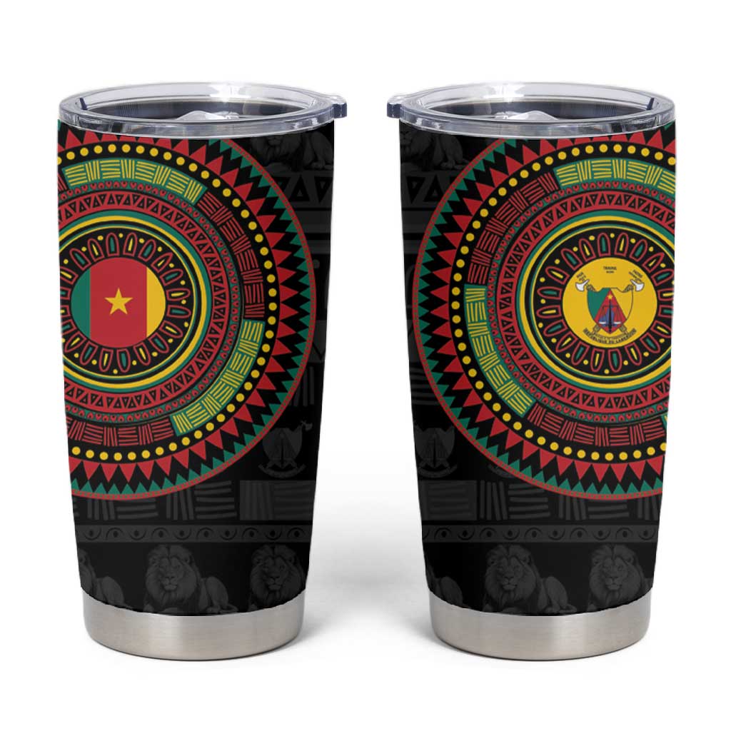 Cameroon African Tribal Pattern Tumbler Cup Chest Arm Tattoo LT15