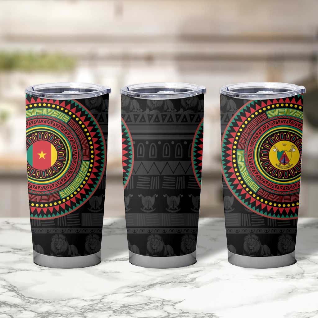 Cameroon African Tribal Pattern Tumbler Cup Chest Arm Tattoo LT15