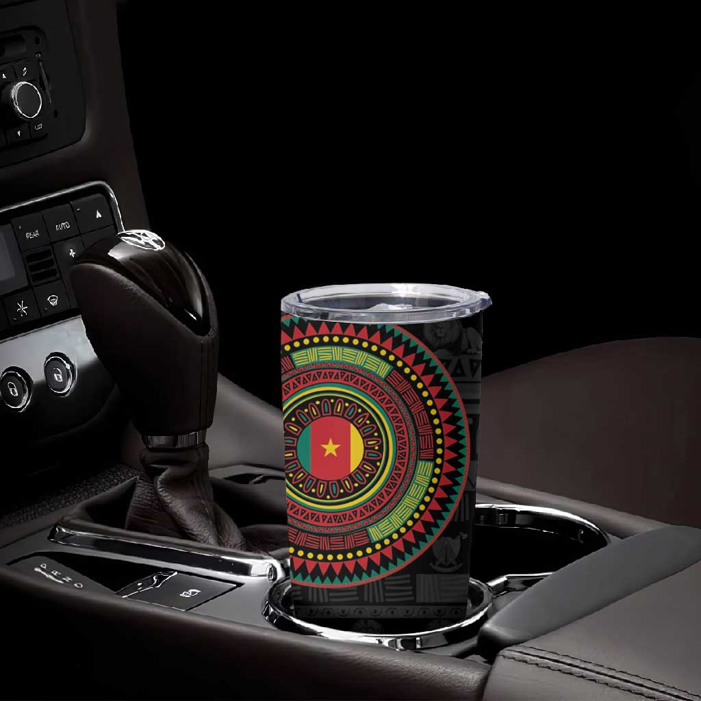 Cameroon African Tribal Pattern Tumbler Cup Chest Arm Tattoo LT15